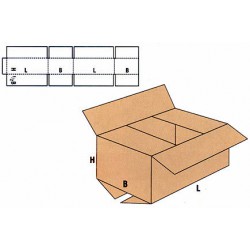 pudło klapowe fefco 201 150x150x150