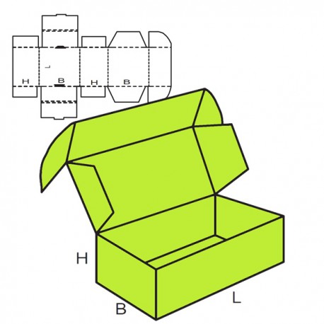 pudło fasonowe 3w. szare 230x190x165