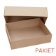 Pudełko fasonowe wieczkowe WIEKO-DNO 310x250x80-120 - pakiet - 3 warstwy - SZARE