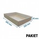 Pudełko fasonowe tacka 360x260x45 - pakiet - 3 warstwy - SZARE