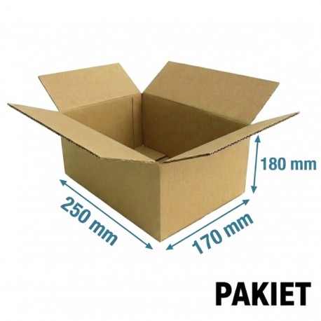 Pudło klapowe 250x170x180 - pakiet