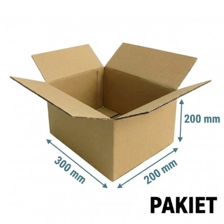 Pudło klapowe 300x200x200 - pakiet