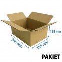 Pudło klapowe 245x195x195 - pakiet