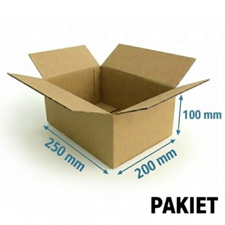Pudło klapowe 250x200x100 - pakiet