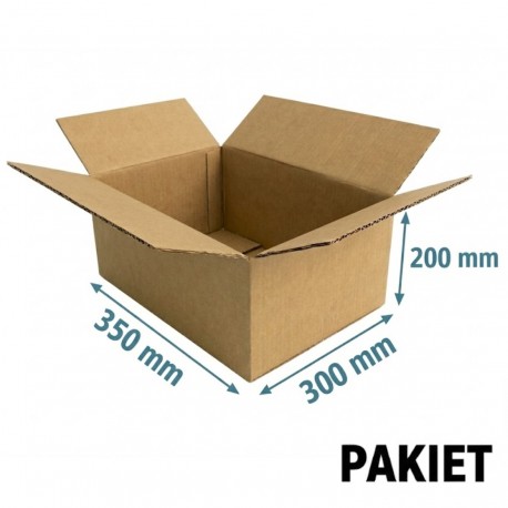 Pudło klapowe 350x300x200 - pakiet