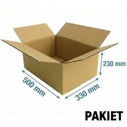 Pudło klapowe 500x330x230 - pakiet