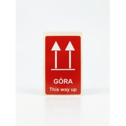 naklejka na opakowanie - GÓRA