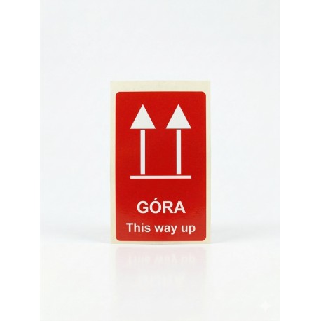 naklejka na opakowanie - GÓRA