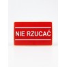 Naklejka na opakowanie - NIE RZUCAĆ